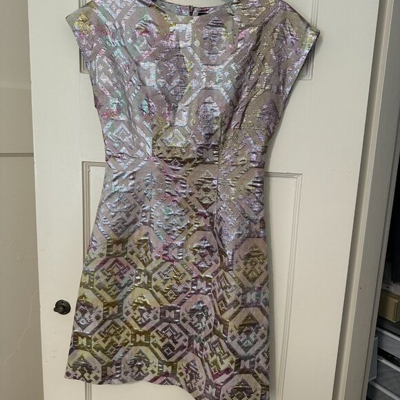 Cynthia Rowley metallic mod minidress - size 0 - Picture 6 of 7